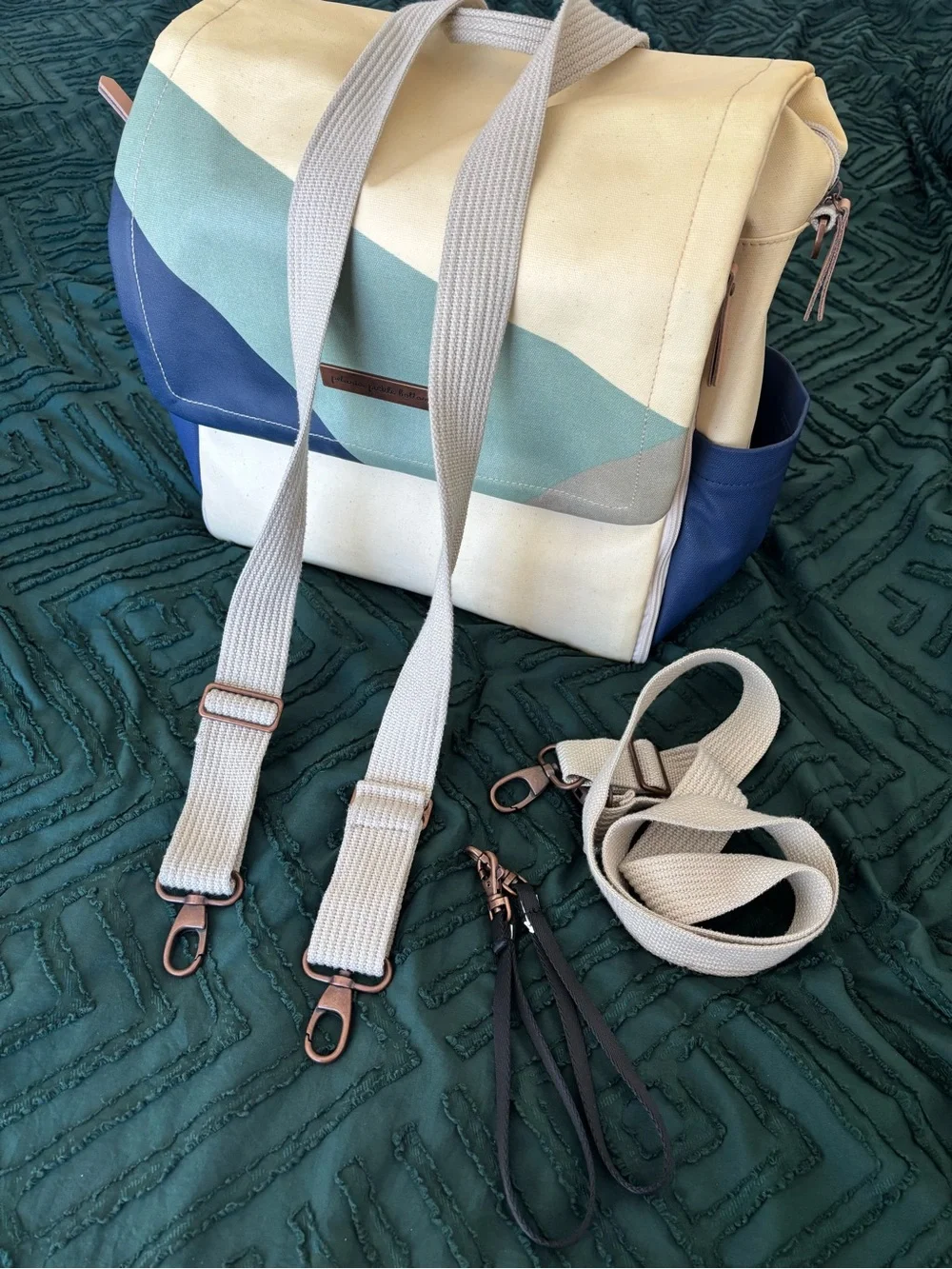 Petunia Pickle Bottom diaper bag, bottle pouch and packable tote